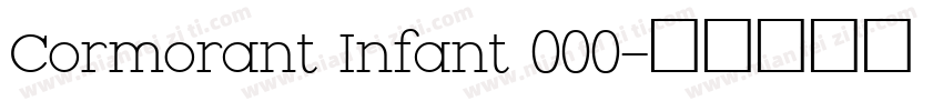 Cormorant Infant 000字体转换